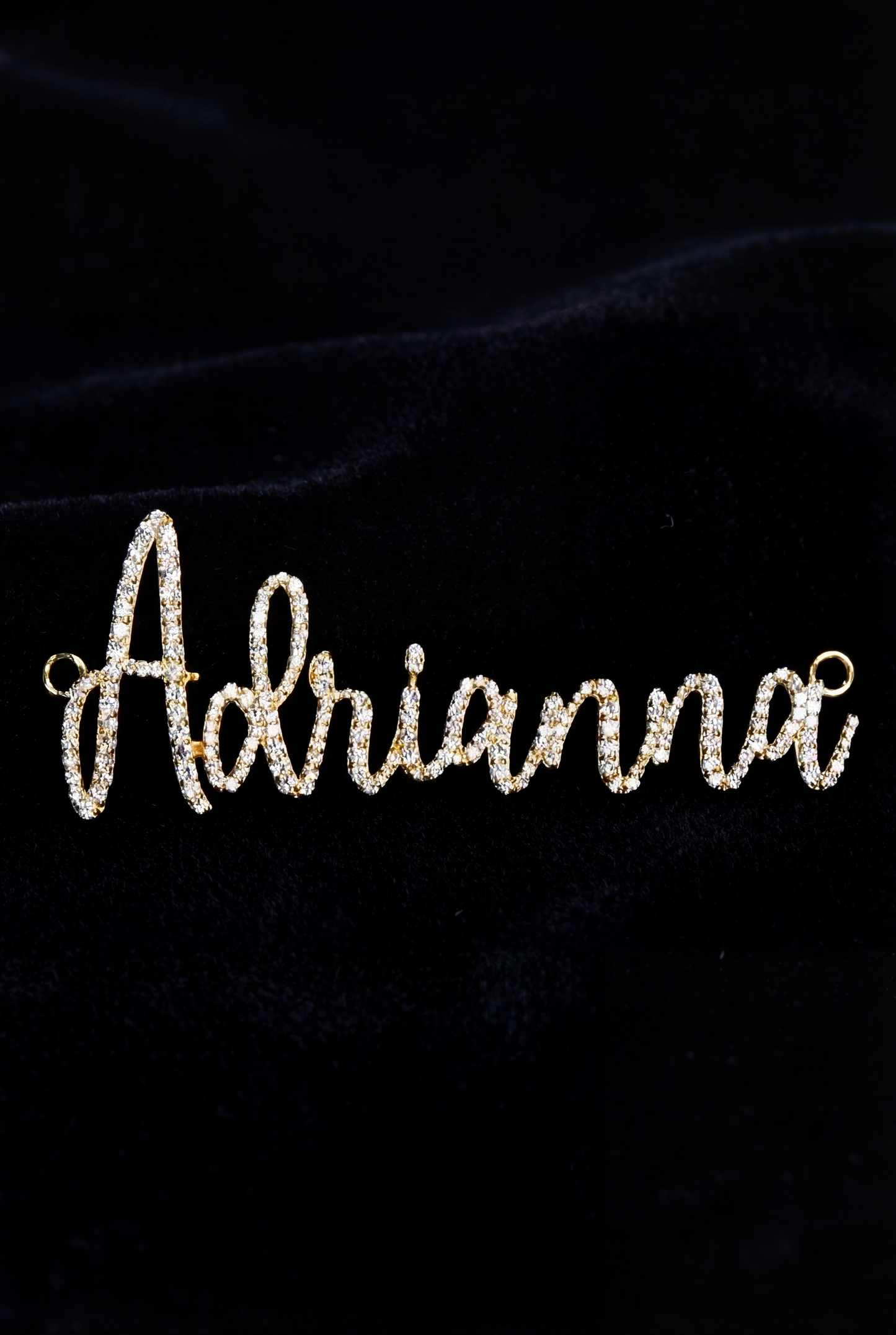 Personalized Diamond Name Pendant in Solid Gold – Luxury Custom Jewelry