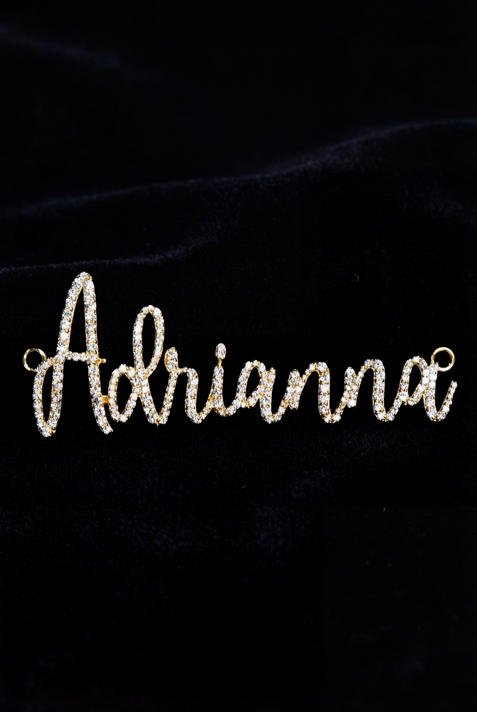 Personalized Diamond Name Pendant in Solid Gold – Luxury Custom Jewelry